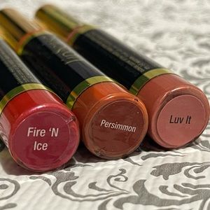LipSense Fire ’N Ice, Persimmon, & Luv It